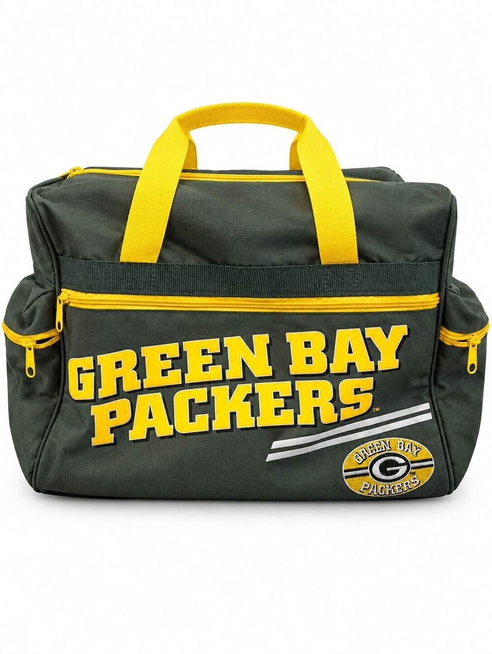 Vintage Green Bay Packers NFL Duffel Gym Bag Green Gold